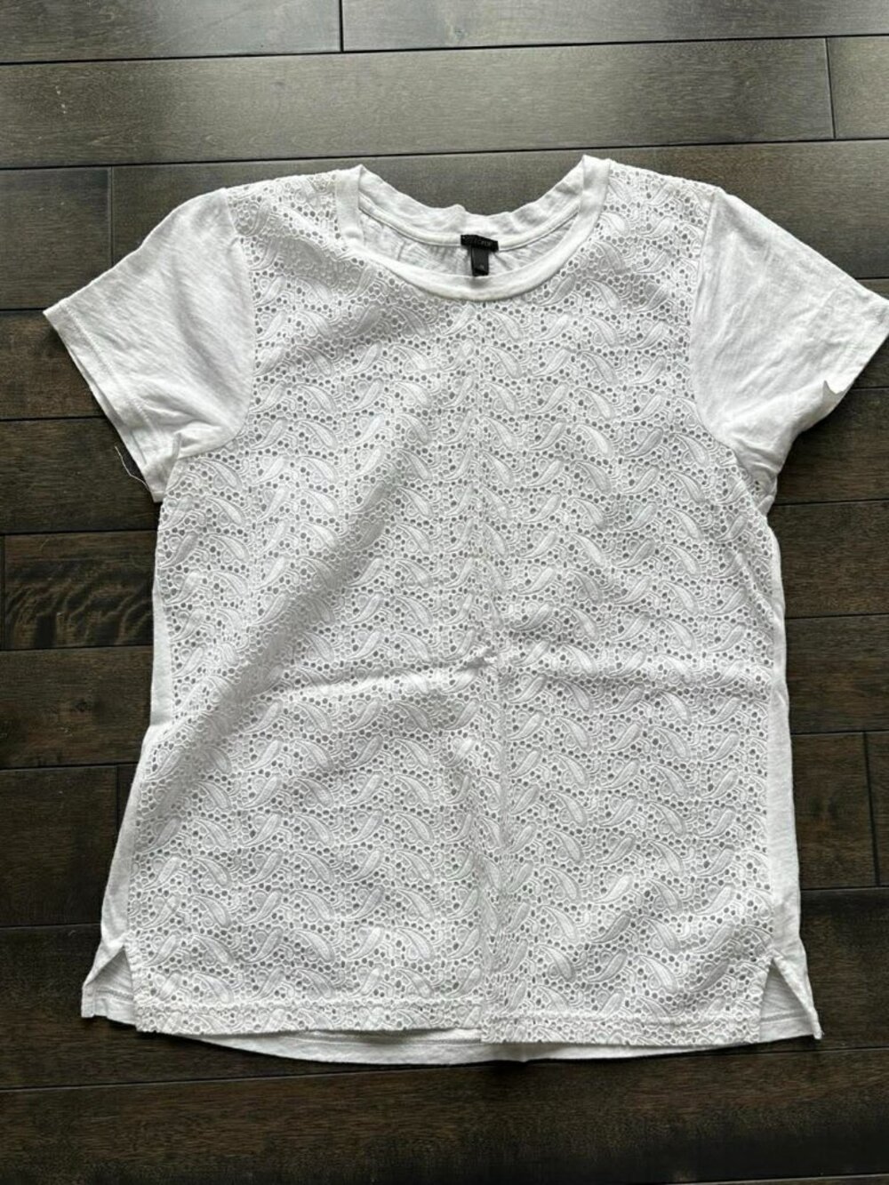 J.Crew Eyelet Cotton T-shirt